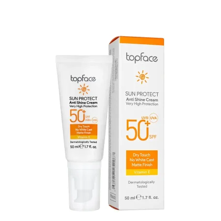 Topface Sun Protect SPF 50+ Crème Solaire Anti-Brillance – 50ml