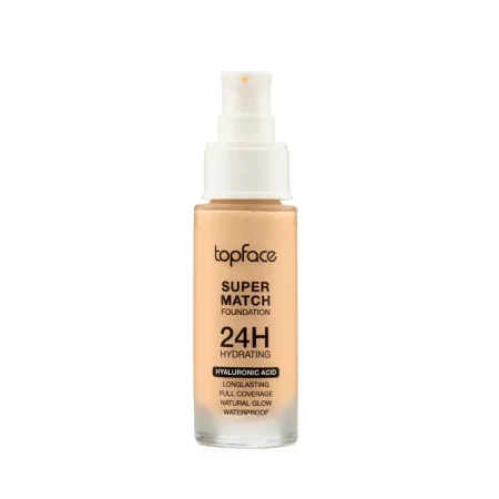 TOPFACE Super Match Foundation 24H Hydrating  توب فيس سوبر ماتش فاونديشن مرطّب 24 ساعة – بحمض الهيالورونيك