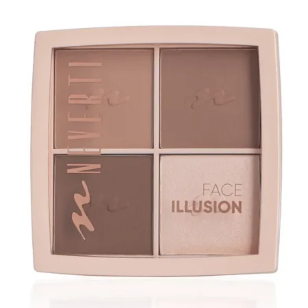 Neverti Face Illusion Highlighter Contour Palette | نيفرتي باليت هايلايتر وكونتور